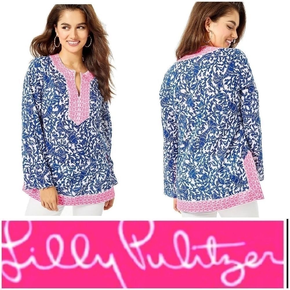 LILLY PULITZER Tunic Top Ocean Cove oysterbay XXS